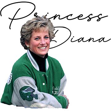 Princess Diana - The Philadelphia Eagles Jacket Art Board Print for Sale  by callmesewer