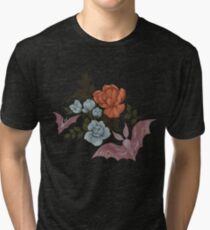 Botanical - moths and night flowers Tri-blend T-Shirt