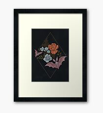 Botanical - moths and night flowers Framed Print