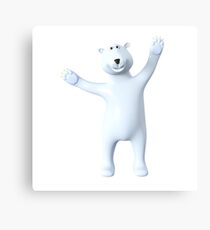 Toon polar bear Metal Print