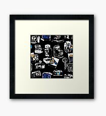 Captured Vintage Camera Repeat Framed Print