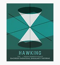 Science Poster - Stephen Hawking - Theoretical Physicist Photographic Print