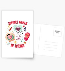 Support Women in Science Postcards