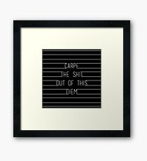 Lámina enmarcada Carpe Diem