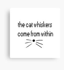 dan and phil whiskers come from within Canvas Print