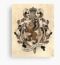 Gryphon Coat Of Arms Heraldry Canvas Print