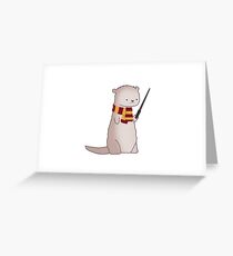 Harry Pawter Otter Greeting Card