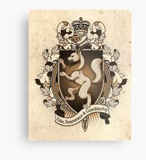 Wolf Coat Of Arms Heraldry Metal Print