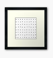 Punkt-Raster Gerahmtes Wandbild