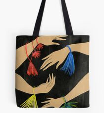 Tasseled Hands Tote Bag