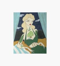 Tattooed Lady with Trees Art Board