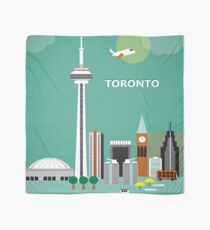 Toronto, Canada - Skyline Illustration by Loose Petals Scarf