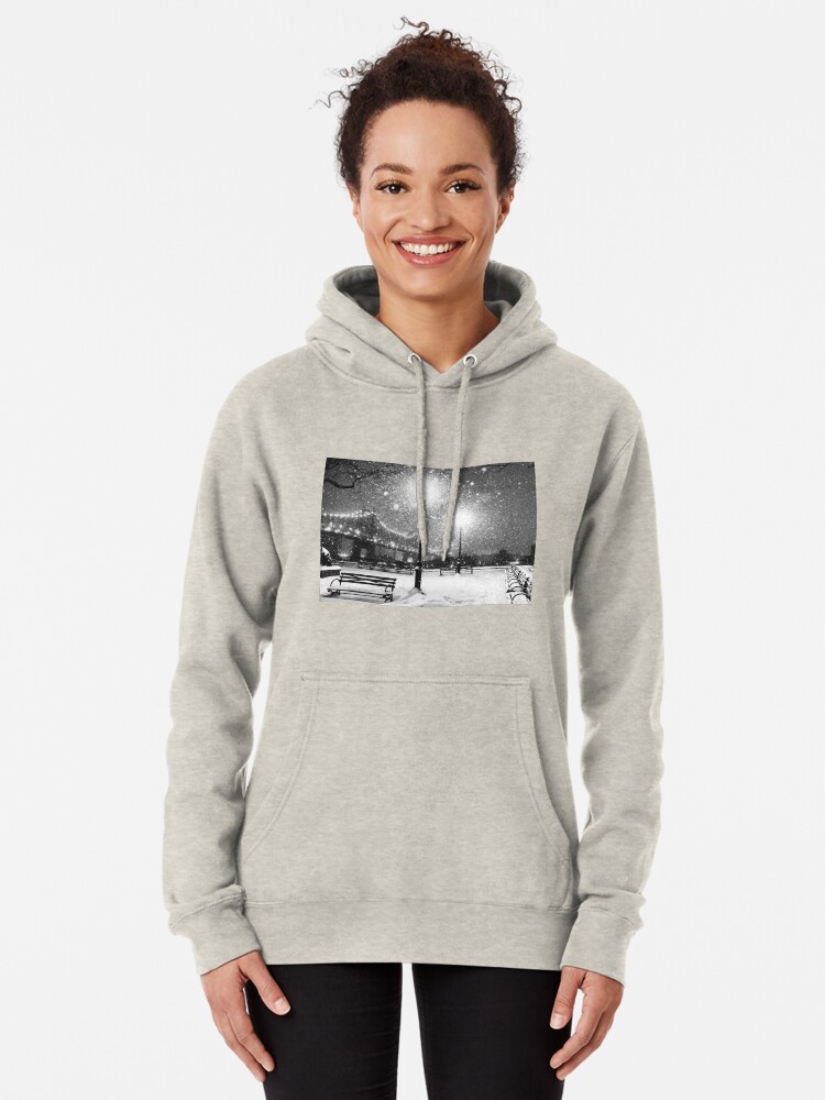 Alternate view of New York City Snow Pullover Hoodie