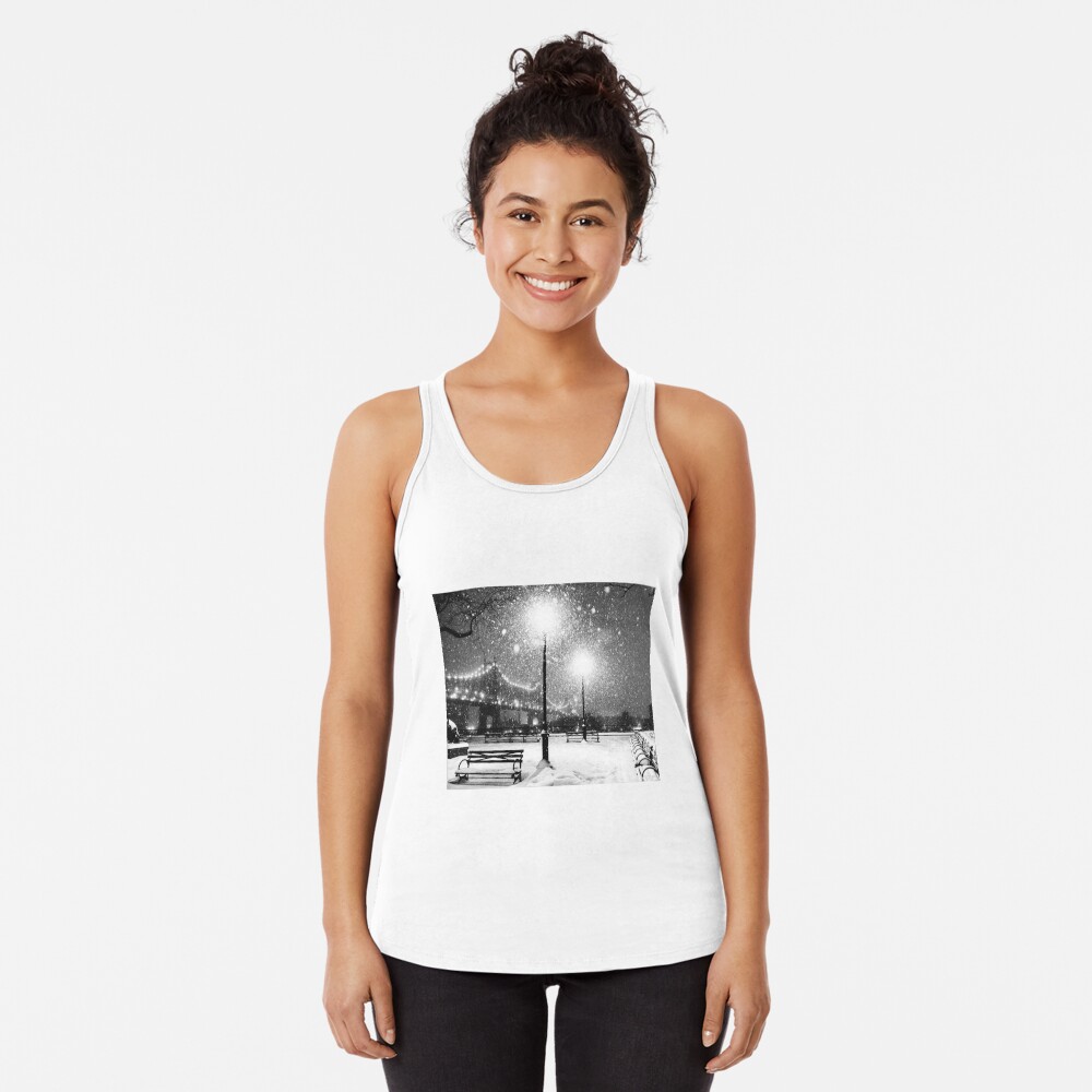 New York City Snow Racerback Tank Top