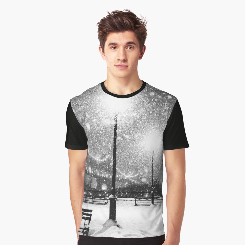 New York City Snow Graphic T-Shirt