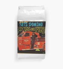 Fats On Fire, Fats Domino, 50's Rock & Roll lp Duvet Cover