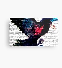 Watercolor Raven Metal Print