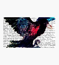 Watercolor Raven Photographic Print