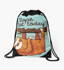 Sloth Nope Drawstring Bag