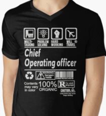 CHIEF OPERATING OFFICER SOLVE PROBLEMS DESIGN Men's V-Neck T-Shirt