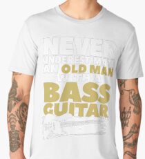 Old Man With A Bass Guitar Men's Premium T-Shirt