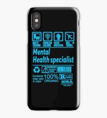 MENTAL HEALTH SPECIALIST SOLVE PROBLEMS DESIGN iPhone Case