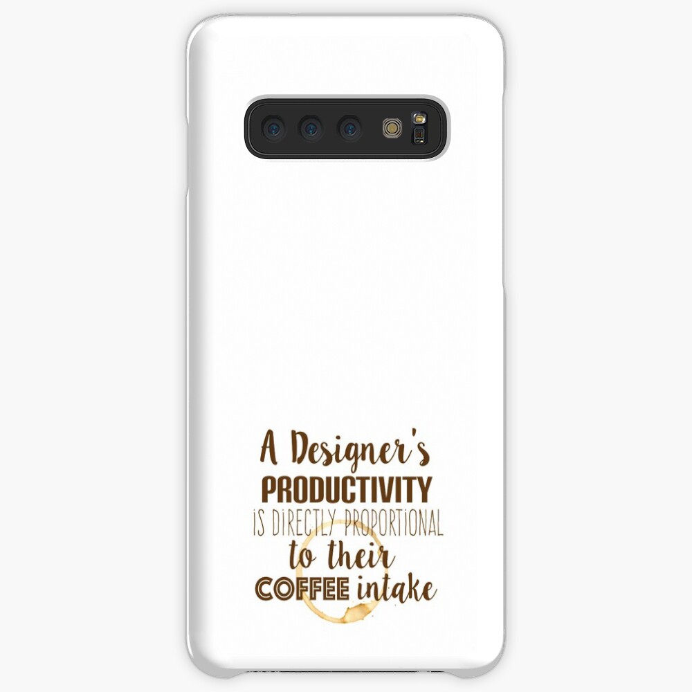 Design and coffee are directly proportional Case & Skin for Samsung Galaxy