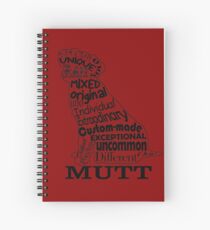 Mutt Dog Spiral Notebook