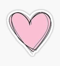 rosa Herz Sticker