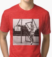 funny tennis court rules Tri-blend T-Shirt