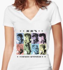 JoJo's Bizarre Adventure Women's Fitted V-Neck T-Shirt