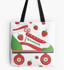 Strawberry Rollerskate Tote Bag