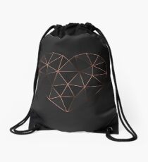 Kintsugi - Gold Rose Drawstring Bag