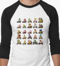 Luxuriöses Rennen Baseballshirt mit 3/4-Arm