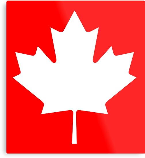 "MAPLE LEAF, CANADA, CANADIAN, WHITE, Pure & Simple