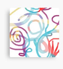 Playful loops Canvas Print