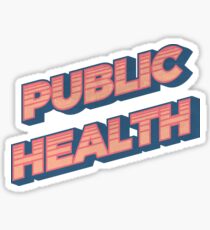 Public Health Retro Sticker
