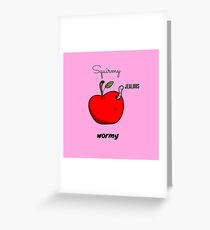 JEALOUS squirmmy wormy Grußkarte