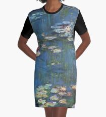 Water Lilies by Monet Graphic T-Shirt Dress