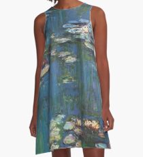 Water Lilies by Monet A-Line Dress