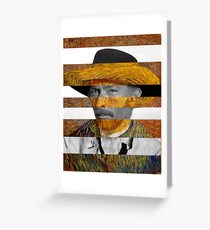 Van Gogh's Self Portrait & Lee Van Cleef Greeting Card