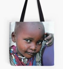 Masaii boy Tanzania Tote Bag