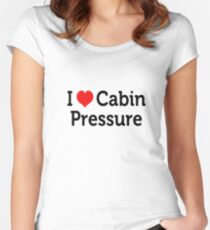I Love Cabin Pressure Women's Fitted Scoop T-Shirt