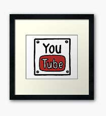 YouTube Box Title Framed Print