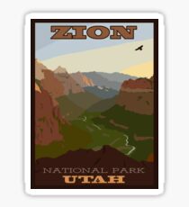 Zion NP Poster Sticker