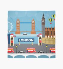 London, England - Skyline Illustration by Loose Petals Scarf
