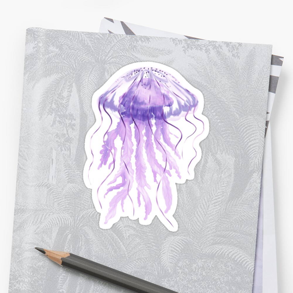 "Jellyfish" Sticker by Jenn3D Redbubble