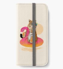 Chillin, Flamingo Tiger iPhone Wallet/Case/Skin