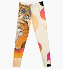 Chillin, Flamingo Tiger Leggings