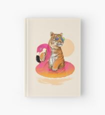 Chillin, Flamingo Tiger Hardcover Journal